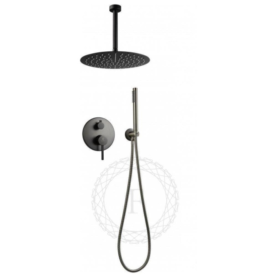 Душевая система Filarete Roun FL1024BG, графит