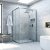 Душевой уголок Vegas Glass ZA-F NOVO 110*85 07 crystalvision, профиль матовый хром, стекло crystalvision