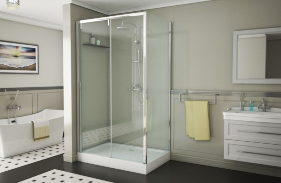 Душевой уголок Bravat Slimline 120х80х195