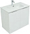 Тумба с раковиной Aquanet Алвита new 80 подвесная, белая матовая, с дверками