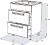 Тумба под раковину Triton Ника 80 напольная, 2 ящика, белая