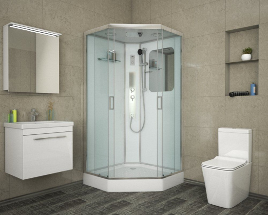 Душевая кабина Niagara Premium NG-6001-01GD 90x90