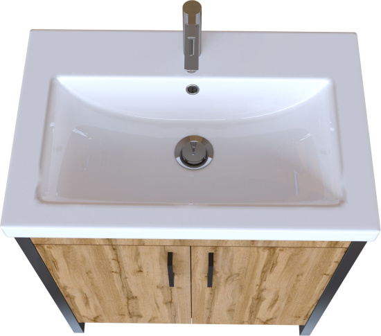 Тумба с раковиной 1MarKa Grunge Loft 70Н дуб вотан