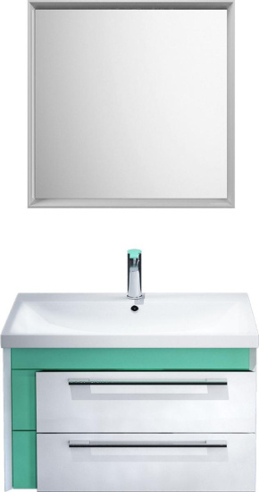 Тумба под раковину Iddis Color Plus 70 белая, мятная