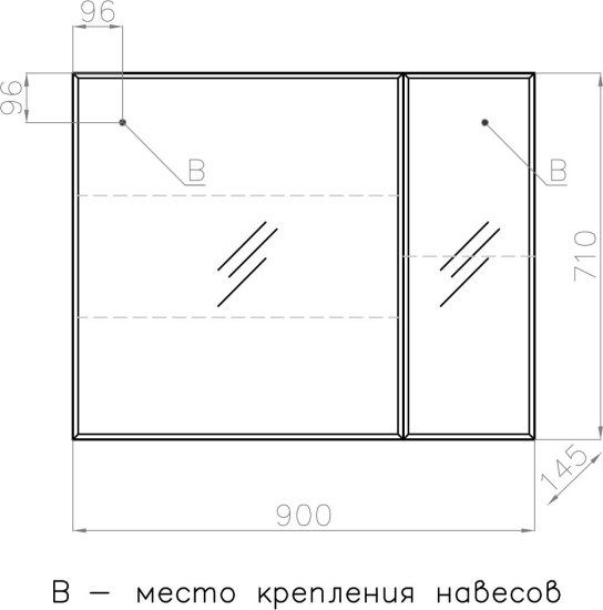 Зеркало-шкаф Style Line Берлин 90 соната
