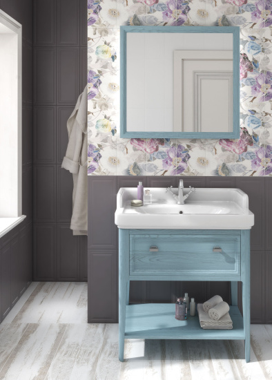 Тумба с раковиной Kerama Marazzi Provence 80 синяя