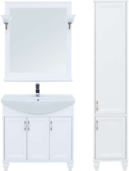 Пенал Aquanet Валенса 40 New R, белый матовый