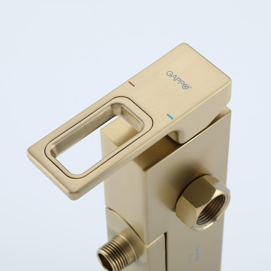 Смеситель для ванны Gappo G3217-3, золотой сатин