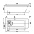 Акриловая ванна Vagnerplast Cavallo 150x70 Акриловая ванна Vagnerplast Cavallo 150x70