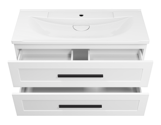 Тумба с раковиной Misty Модерн 100 подвесная