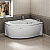 Акриловая ванна Radomir Амелия 160х105 см Chrome с гидромассажем