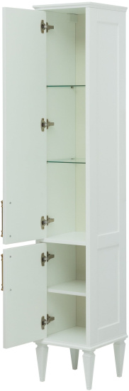 Шкаф-пенал Aquanet Бостон М 36 ручки золото, L