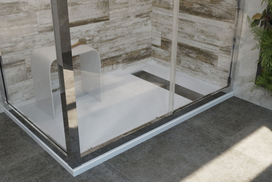 Поддон для душа Stworki Эстерсунд 140x90 белый камень