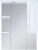 Зеркало Misty Дива 75 R c подсветкой, белое Зеркало Misty Дива 75 R c подсветкой, белое