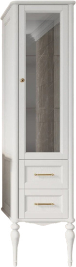 Пенал ValenHouse Эстетика 60 R белый, фурнитура золото