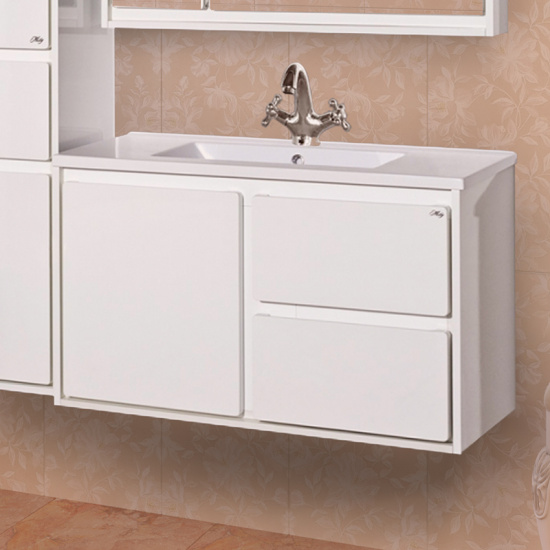 Мебель для ванной Misty Барселона 90 белая эмаль