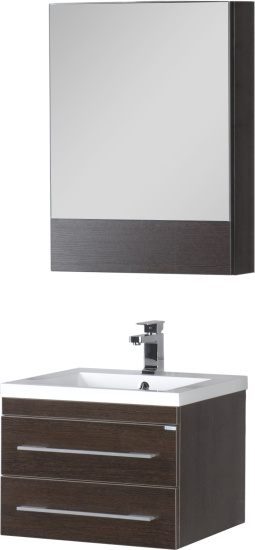 Зеркало-шкаф Aquanet Нота 58 камерино венге