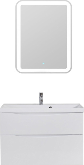 Тумба с раковиной BelBagno Marino H90 bianco lucido