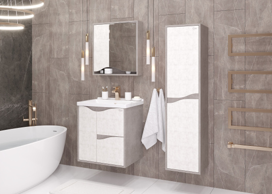 Мебель для ванной Onika Брендон 60.13 камень светлый