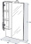 Мебель для ванной Triton Кристи 60 L, 3 ящика, белая