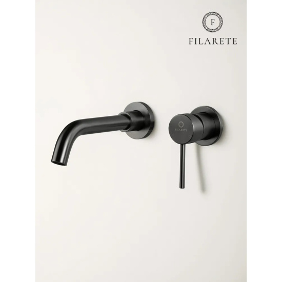 Смеситель для раковиный Filarete Roun FL4020BG, графит