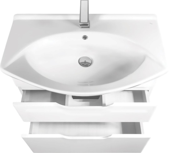 Тумба с раковиной Dreja.Eco Laguna Plus 75 белая