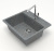 Мойка кухонная ZETT lab. T009Q008 темно-серая