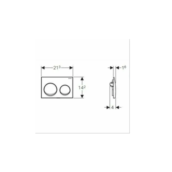 Инсталляция для унитаза Geberit Duofix Alpha 458.175.00.1 с кнопкой 115.040.21.5