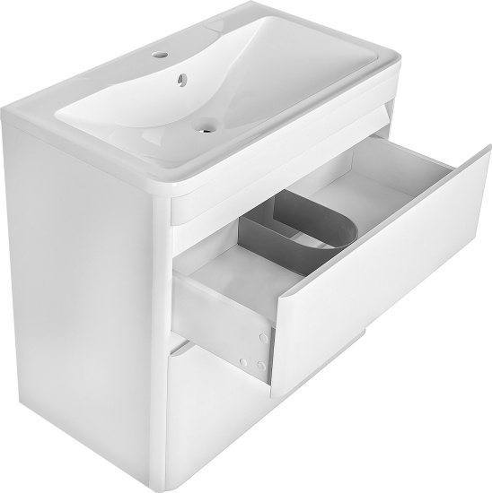 Мебель для ванной Style Line Атлантика 80 Люкс Plus, напольная, белая