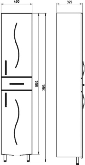 Пенал ASB-Mebel Грета 40 напольный