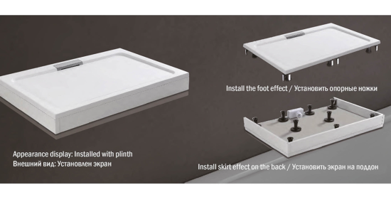 Поддон для душа Weltwasser TRP 100 Stone-WT белый