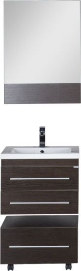 Зеркало-шкаф Aquanet Нота 58 камерино венге