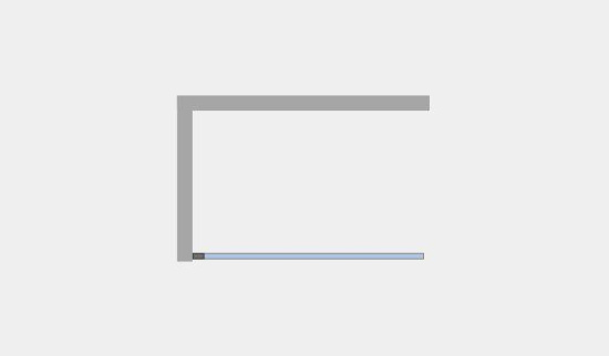 Душевая перегородка Ambassador Walk-In 15031101 90 см