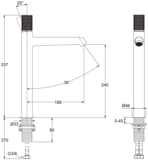 Смеситель для раковины Jacob Delafon Rivoli E24168-CP