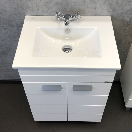 Мебель для ванной Comforty Модена М 60, напольная, белая матовая