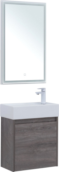 Тумба с раковиной Aquanet Nova Lite 50 дуб рошелье