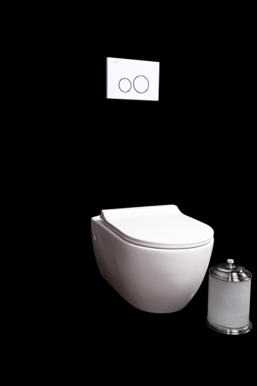 Подвесной унитаз Boheme Bianca 963 белый матовый с сидением микролифт