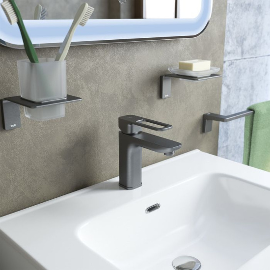 Смеситель для раковины Iddis Slide SLIGM00i01 графитовый