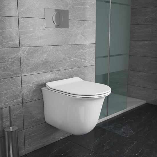 Подвесной унитаз Owl 1975 Eter Cirkel-H OWLT190201 безободковый