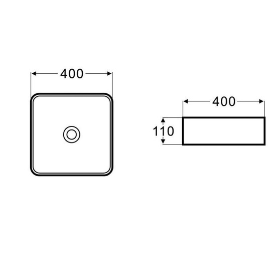 Накладная раковина CeramaLux 1305MB