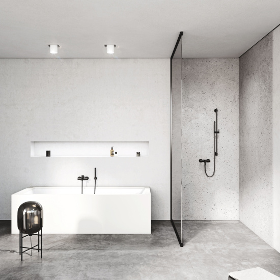 Смеситель для ванны Kludi Bozz 386913976 черный