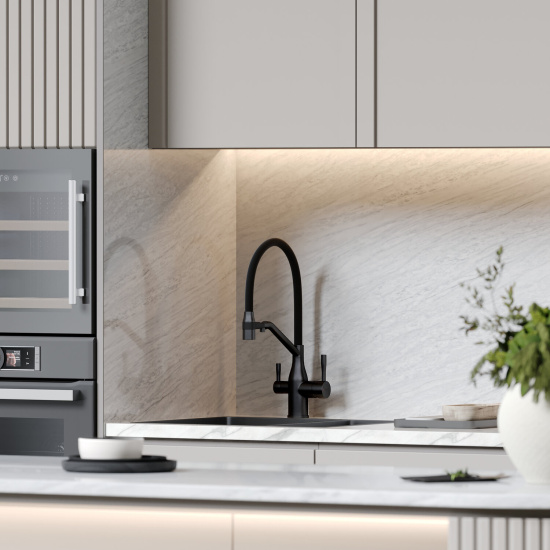 Смеситель для кухни Sancos Orta SC4008MB, матовый черный