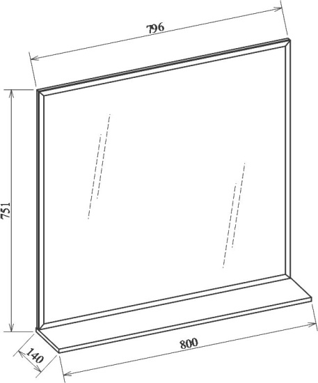 Зеркало Sanflor Одри 80