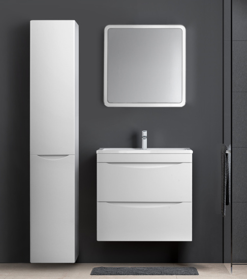 Пенал Style Line Бергамо L Люкс антискрейтч белый с корзиной, Plus