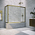 Шторка на ванну Vegas Glass ZV+ZVF TUR NOVO 190*80 05 01, профиль бронза, стекло прозрачное