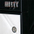 Тумба с раковиной Misty Гранд Lux 60 бело-черная кожа cristallo, 2 ящика Тумба с раковиной Misty Гранд Lux 60 бело-черная кожа cristallo, 2 ящика