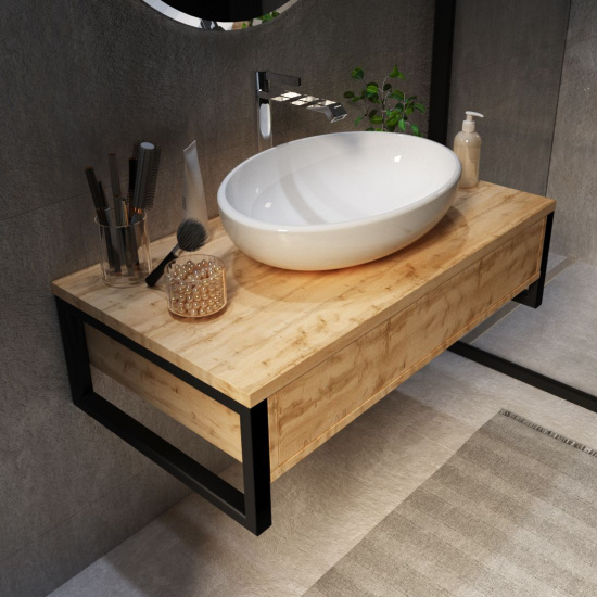 Мебель для ванной 1MarKa Grunge Loft 100 дуб вотан