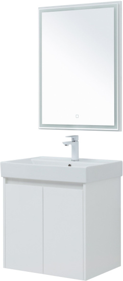 Мебель для ванной Aquanet Nova Lite 60 белый глянец, с дверками