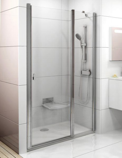Душевая дверь в нишу Ravak CSD2-110 Transparent, профиль блестящий