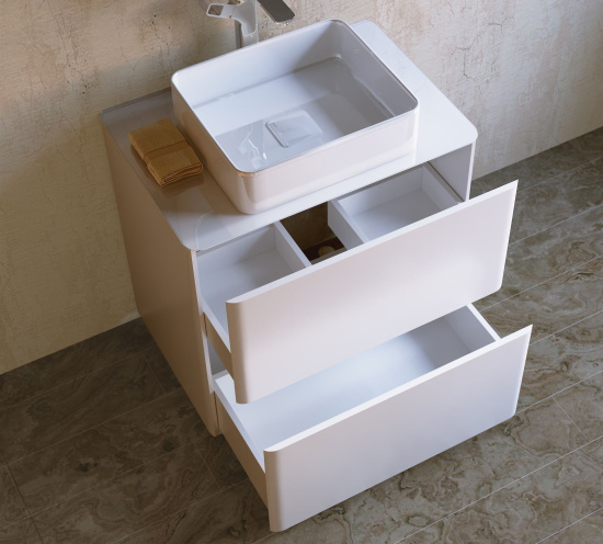 Тумба с раковиной Raval Pure 75
